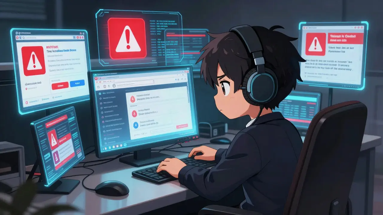 Chibi user verifying crypto info and avoiding scams online