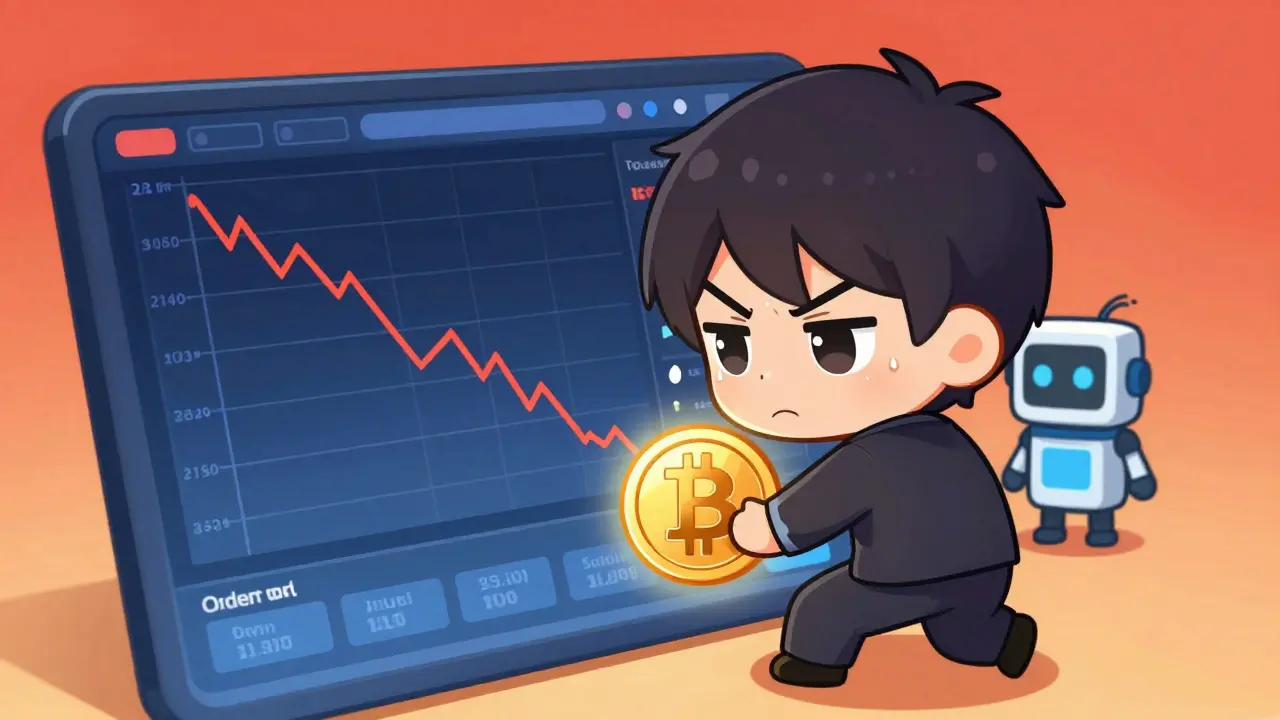 Chibi trader struggling with low liquidity on dark platform