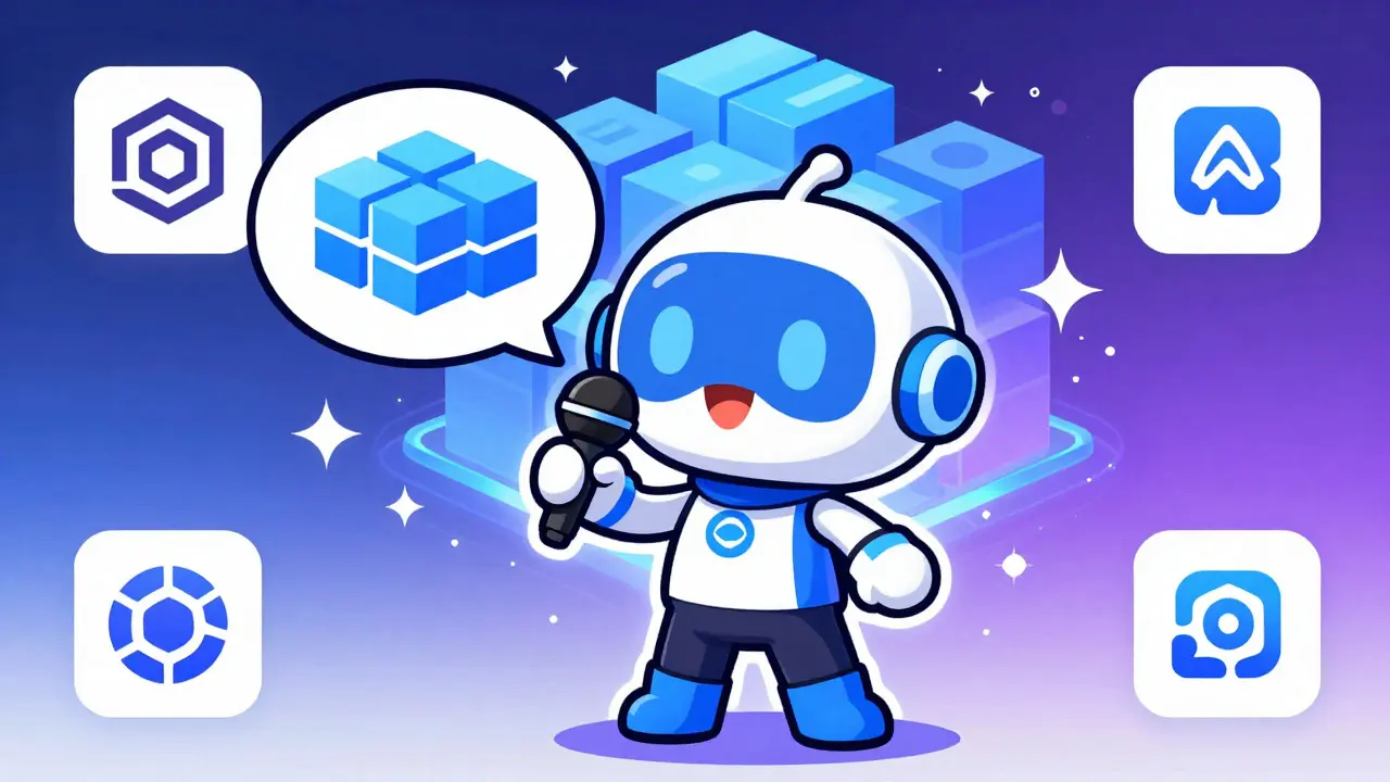 Chibi AI agent converting natural language into structured blockchain data cubes.