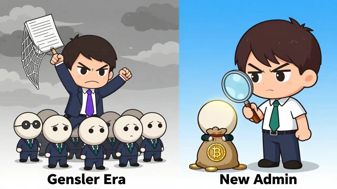 Chibi comparison of aggressive old regulations versus targeted fraud checks