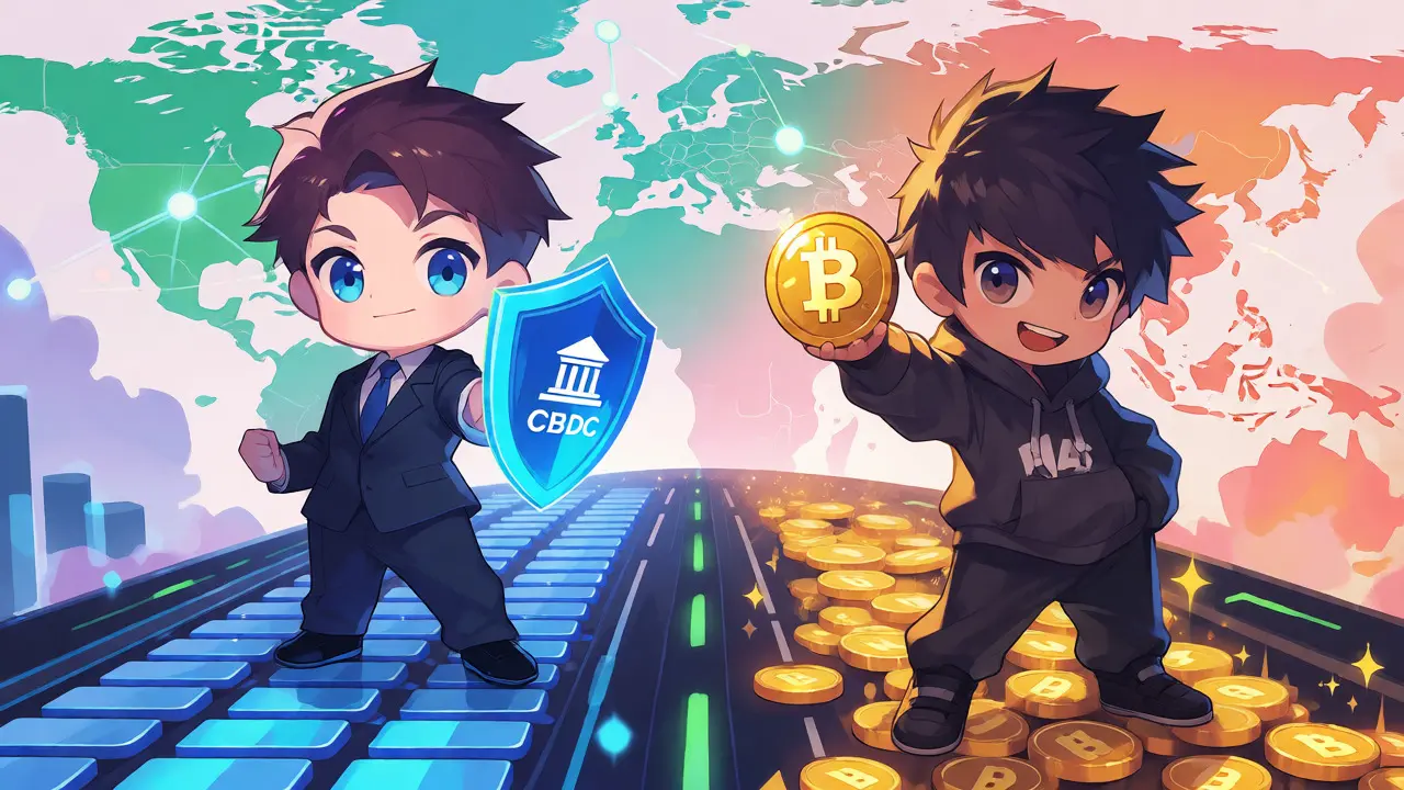 CBDC Development vs Private Crypto: Who Wins the Digital Money Race?